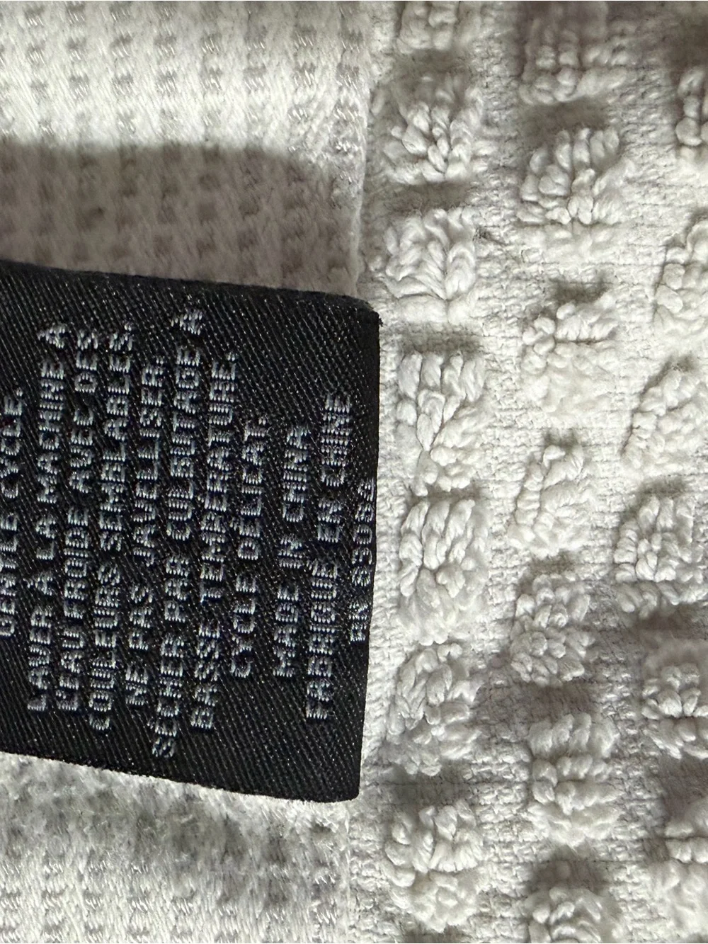 Hotel Vendome Waffle Off White 100 % Cotton Towel 50x26